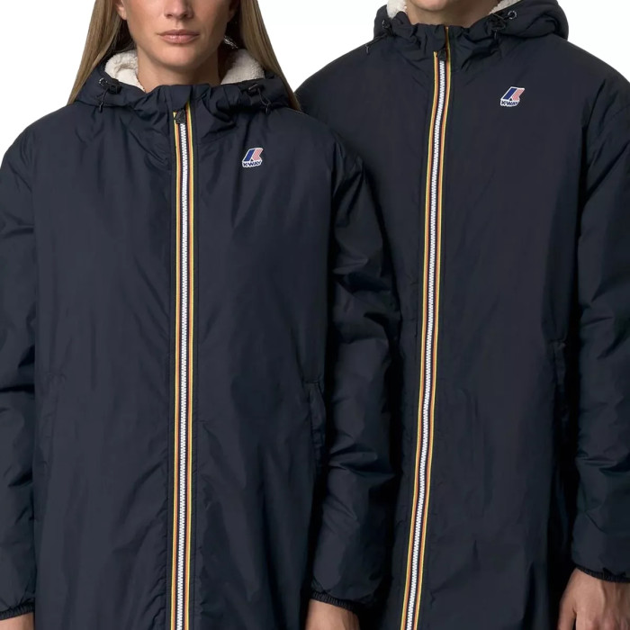 K-Way Parka Longue à Capuche Double Sherpa K-Way LE VRAI 4.0 EIFFEL EAST ORSETTO