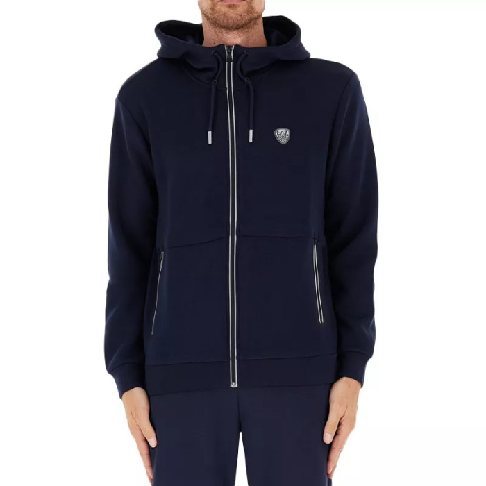 EA7 Emporio Armani Sweatshirt à capuche zippé EA7 Emporio Armani