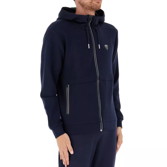 EA7 Emporio Armani Sweatshirt à capuche zippé EA7 Emporio Armani