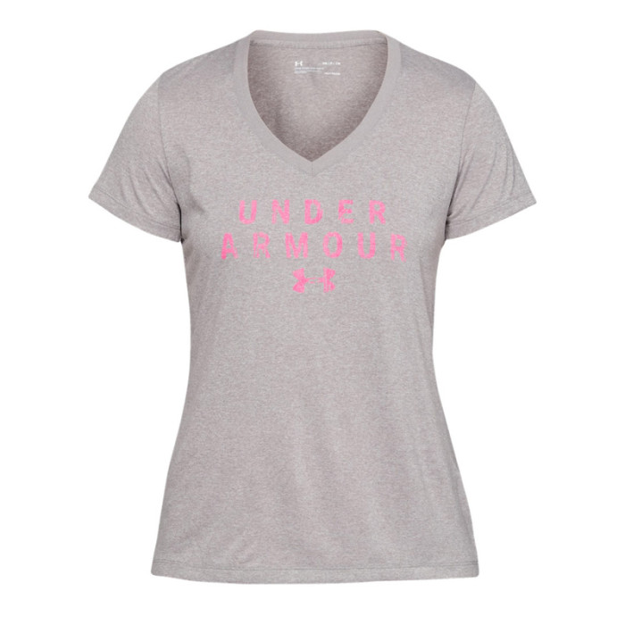 Under Armour Tee-shirt Under Armour TECH™ SHORT SLEEVE V-NECK GRAPHIC - 1328881-015