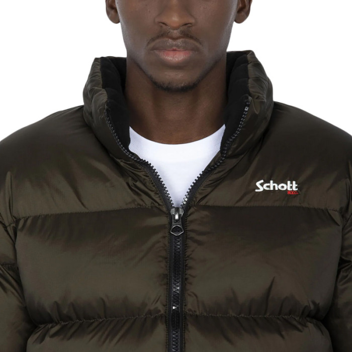 Schott Doudounes Schott BLOUSON ZIPP COL HAUT BRODERIE