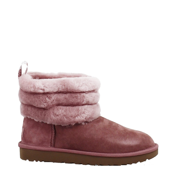 UGG Botte Ugg FLUFF MINI QUILTED  (rose) - FLUFF-MINI-QUILTED