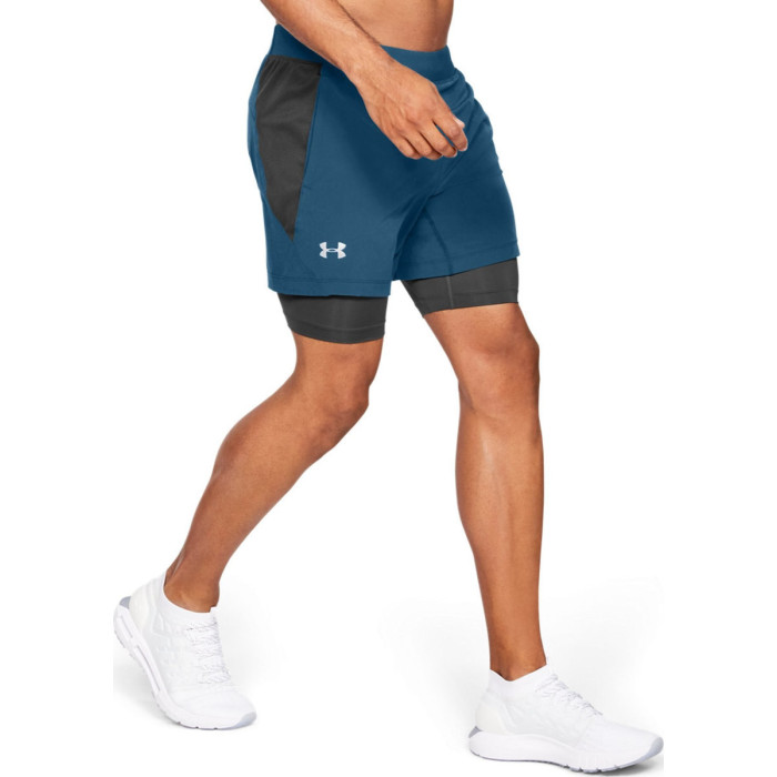 Under Armour Short Under Armour 2-en-1 QUALIFIER SPEEDPOCKET - 1326601-437