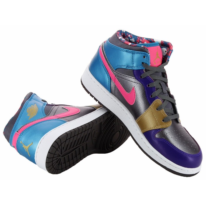 Basket Nike Air Jordan 1 Mid Junior - Ref. 555112-008