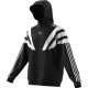 adidas - sweat capuche 96 ek2996 noir blanc adidas - sweat capuche 96 ek2996 noir blanc