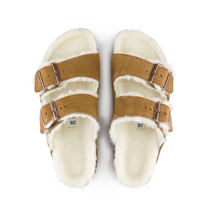 Birkenstock Sandale Birkenstock ARIZONA FUR MINK