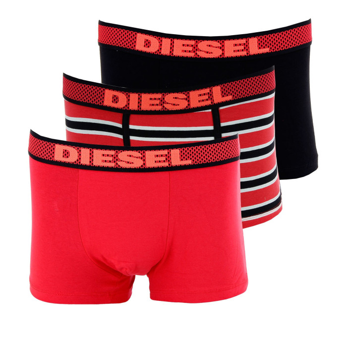 3 Boxers Diesel Umbx Shawn (Noir/Rouge/Blanc)