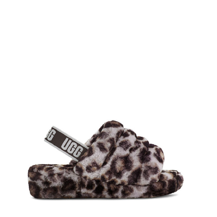 UGG Sandale UGG FLUFF YEAH SLIDE PANTHER PRINT