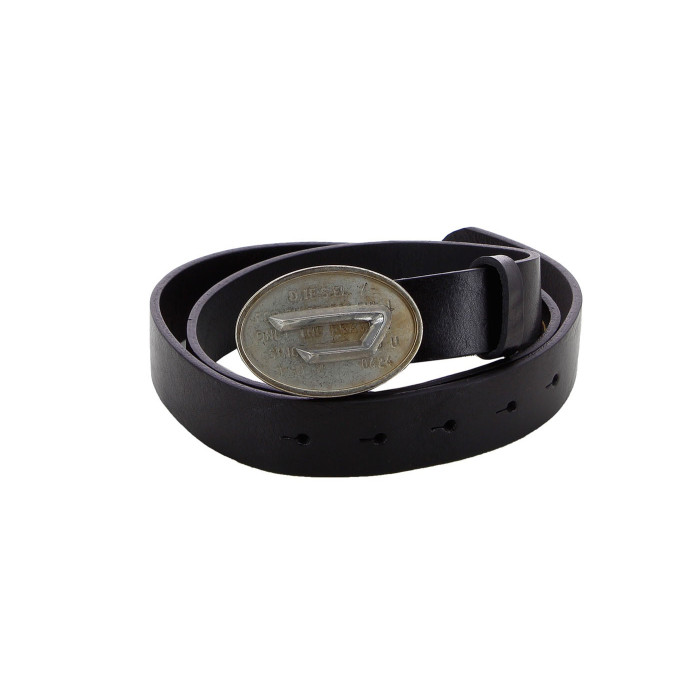 Ceinture Diesel Bskei en cuir (Noir)