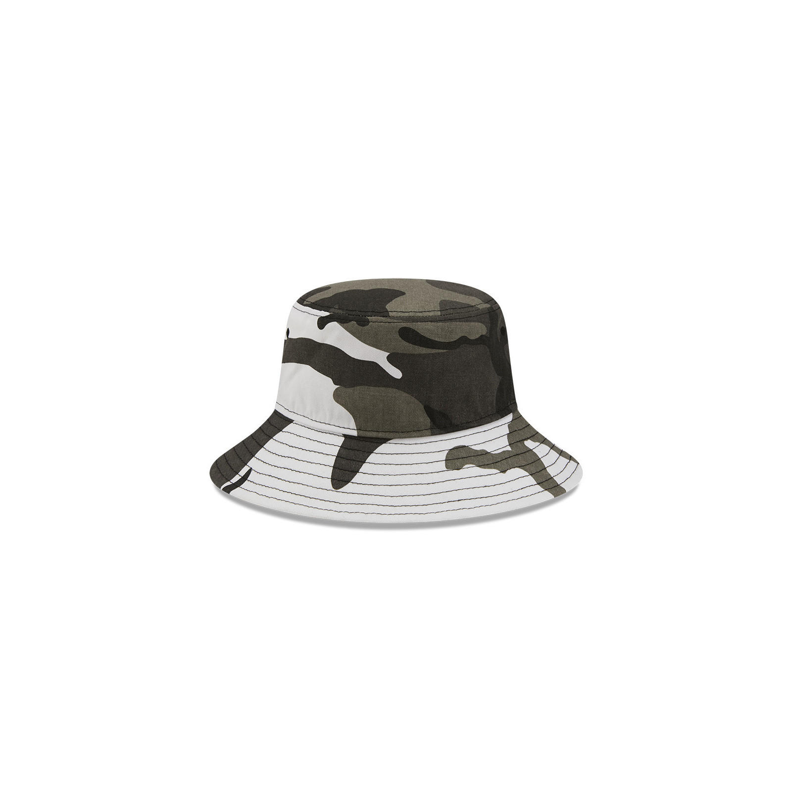 Official New Era Patterned Tapered Woodland Camo Bucket Hat