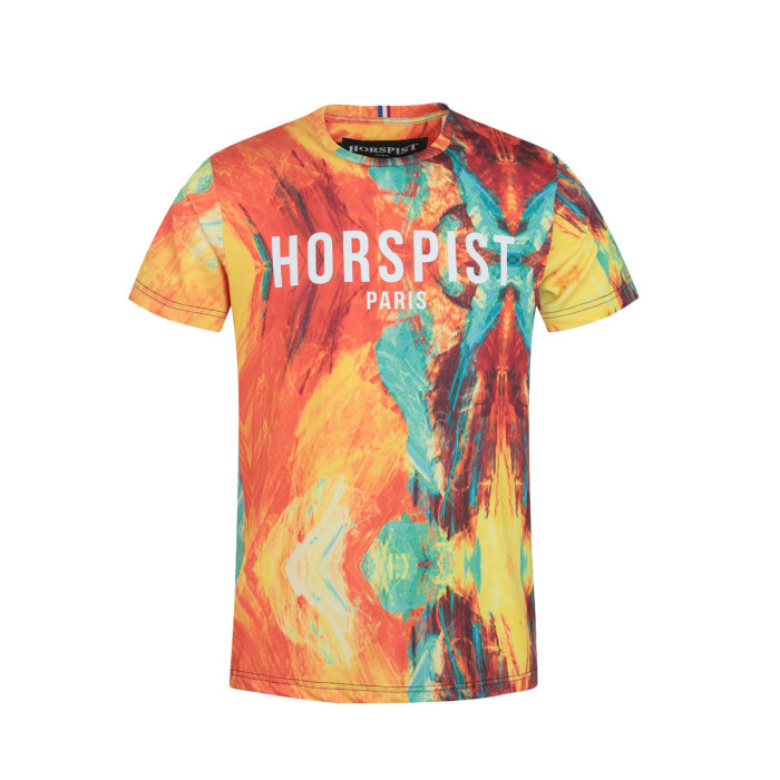 Horspist Tee-shirt Horspist NEWTON ORANGE TYE