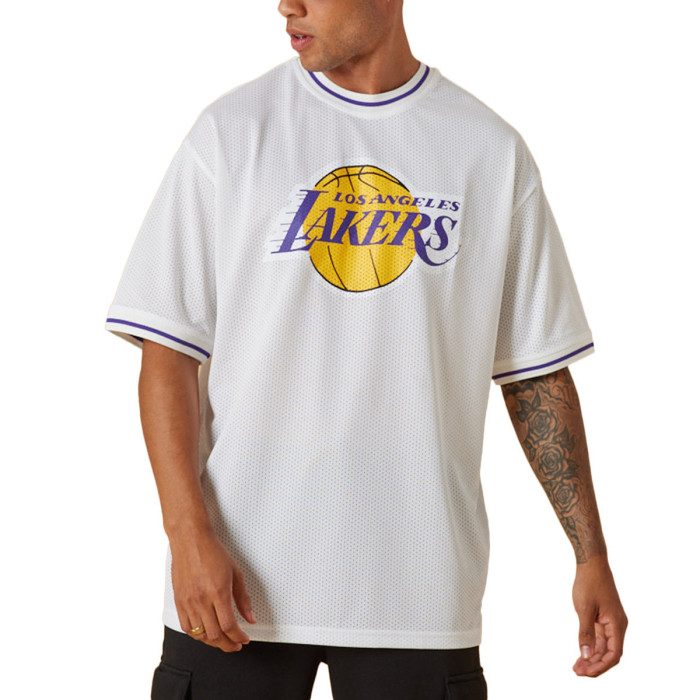 New Era Tee-shirt New Era NBA TEAM LOGO Oversized Los Angeles Lakers Mesh