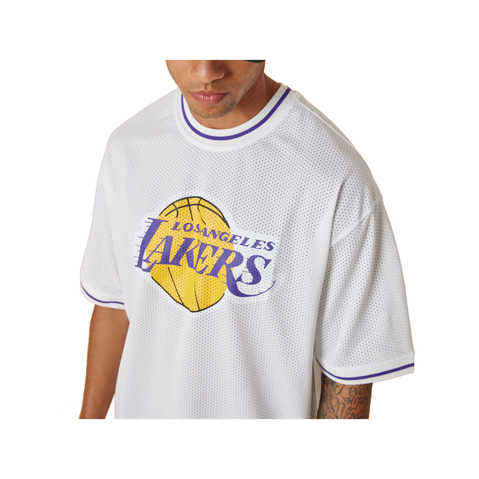 T-Shirt New Era Team Logo Oversized NBA Los Angeles Lakers - Black - men´s  